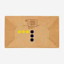 Thomas Downing, Untitled, c. 1979, gouache on paper bag