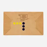 Thomas Downing, Untitled, c. 1979, gouache on paper bag