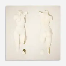 Roy Adzak, Untitled (Negative Venus), 1965, oil and plaster on canvas