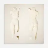 Roy Adzak, Untitled (Negative Venus), 1965, oil and plaster on canvas