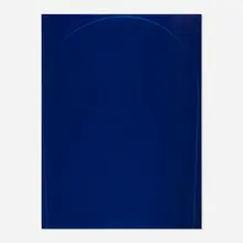 Ian Davenport, Poured Painting: Red Blue, Green Blue, Red Blue, 1998, house paint on wood