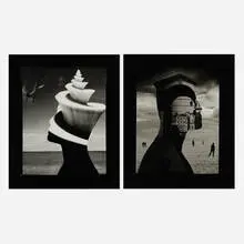 Ruth Thorne-Thomsen, Two works, 1986, gelatin silver print