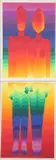 Ay-O Or Takao Iijima, Untitled, MAN AND WOMAN: DIPTYCH, color silkscreen - Plate: 27 3/4 in. x 19 3/4 in