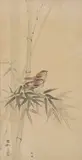 Ohara Koson, "Two Birds and Bamboo"