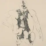 Leonard Baskin, Male Torso, Etching - Plate: 17 1/2 in. x 17 1/2 in