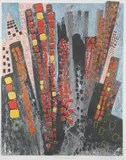 Corrine Davidov, Carl'S Windy City, Color lithograph