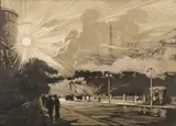 Vladimir Vetrogonski, Morning, Linocut print