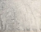 Robert Crowl, Monument in the Park, Graphite on paper