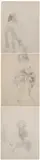 Robert Crowl, EROTIC DRAWINGS: THREE WORKS, each signed lower right, Graphite on paper