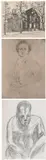 Benson Bond Moore, Old Presbyterian Meeting House, MAN SITTING, print