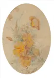 Fidelia Bridges, Group of Flowers, Watercolor