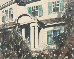 John Grabach, My Home, Watercolor on paper