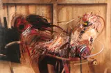 Józef Walczak, Reclining Nude Abstract, Oil on canvas