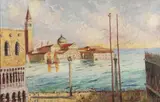 Max Agostini, St, Oil on canvas board