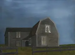 Robert Benton, Summer Storm, Oil on masonite