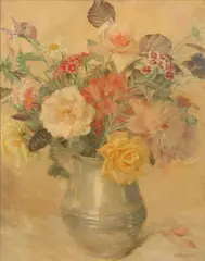 Karl Dehmann, Floral Still Life, Oil on canvas