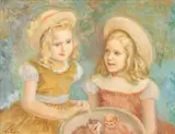 Betty Finney, Darcy and Jamie, Oil on masonite