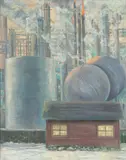 Helen Langford, Energy, Oil on canvas board