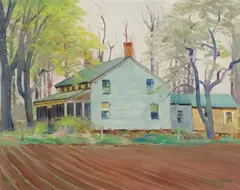 Arthur Harold Lindberg, Matthew Place, Oil on artist board
