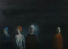 Thomas N. Toner, Untitled, WE STAY IN SILENCE, oil on board