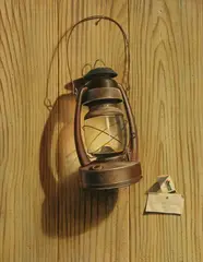 Ernest Albert Land, The Lantern, Oil on board