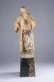 Adolf Jahn, Oriental Philosopher, Alabaster, on a black marble plinth
