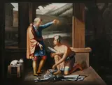 Untitled by American School, FATHER WHITE WITH KITTANAQUUND, oil on canvas, sold Feb 2007