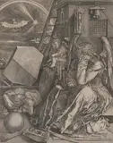 Hieronymus Wiericx After Albrecht Durer, Untitled, MELANCOLIA, c. 1602, engraving - Plate: 9 3/16 in. x 7 5/8 in