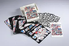 ALGEBRE DE L'HOURLOUPE 52 FIGURES EXTRAPOLATOIRES, color silkscreen playing cards by Jean Dubuffet, ALGEBRE DE L'HOURLOUPE 52 FIGURES EXTRAPOLATOIRES, color silkscreen playing cards, offered Feb 2007