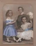 Richard Hollingdale, Children of John and Elizabeth Richardson, Pastel