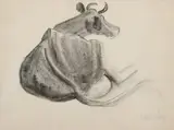 Milton Avery, RESTING COW c. 1937