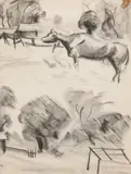 Milton Avery, Cow and Barn