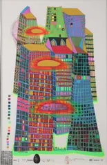 Friedrich Hundertwasser, Good Morning City, Color silkscreen