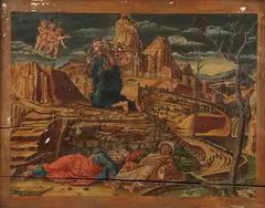 Untitled by Andre Mantegna, THE AGONY IN THE GARDEN, oil on exotic wood panel, offered Feb 2007