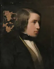 Josef Danhauser, Portrait of a Young Man, Oil on canvas