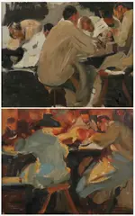Operation: Two Works by French School, Oil on canvas, sold Feb 2007