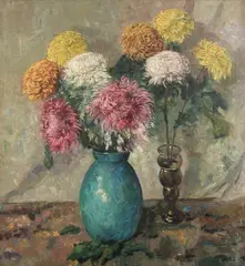 Agnes Doesen, In Full Bloom, Oil on canvas