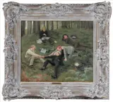 Malthe Engelsted, Afternoon Frolics, Oil on canvas