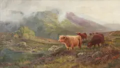 Daniel Sherrin, In the Scottish Highlands, Oil on canvas