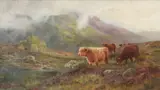 Daniel Sherrin, In the Scottish Highlands, Oil on canvas
