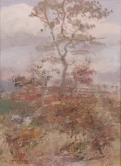 W. Rodman, Landscape with Trees, Pastel
