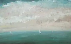 Vladimir German, Seascape, Oil on paper
