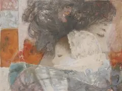 Héctor Poleo, Mother and Child, Color silkscreen - Plate: 14 in. x 18 1/2 in