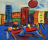 Peter Keil, Hudson River, Oil on canvas