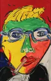 Peter Keil, My Friend, Oil on board
