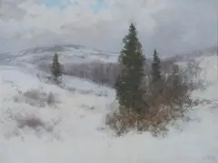 Horace Giles, Winter in the Berkshires, Oil on canvas