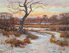 Wayne Morrell, Heading Home, Oil on board