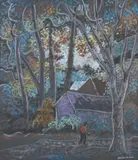 James Augustus McLean, From My Backyard, Oil on board