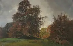 Thorvald Niss, Autumn Landscape, Oil on canvas