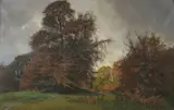 Thorvald Niss, Autumn Landscape, Oil on canvas